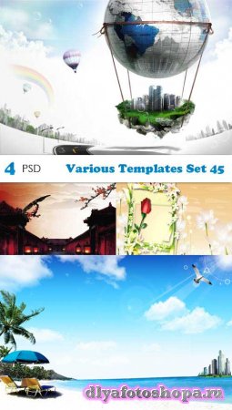 PSD  - Various Templates Set 45 