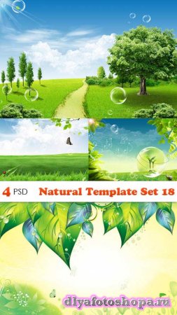 PSD  - Natural Template Set 18 