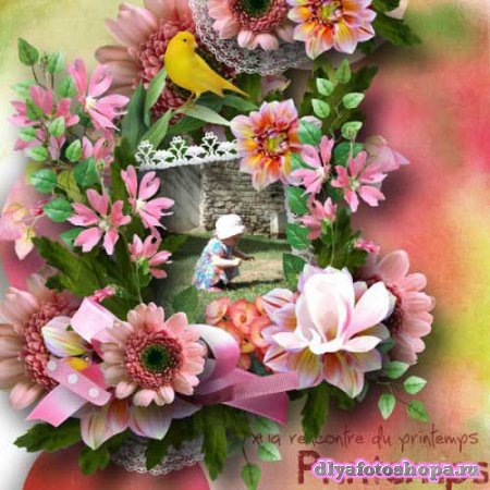 Яркий цветочный скрап-комплект - Цветочный сезон 