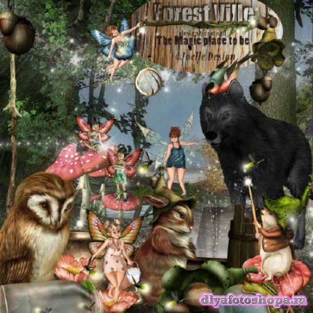 Сказочный скрап-набор - Forest Ville