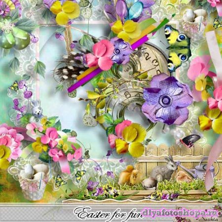 Цветочный скрап-набор - Easter For Fun