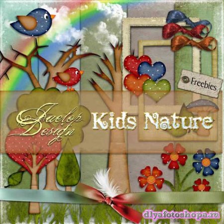 Детский скрап-набор - Kids Nature
