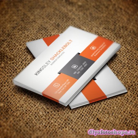 Orange - business card